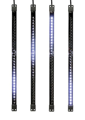 Светодиодная "Тающая сосулька", 80 см, двухсторонняя 48х2 светодиодов, 9.5 V, пластиковый корпус черного цвета, коннектор, уличная, NEON-NIGHT