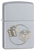 Зажигалка ZIPPO Classic с покрытием Satin Chrome™, латунь/сталь, серебристая, матовая, 36x12x56 мм, 29412