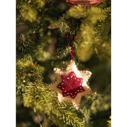 Набор елочных украшений из фетра christmas stars из коллекции new year essential, 3 шт. фото 7