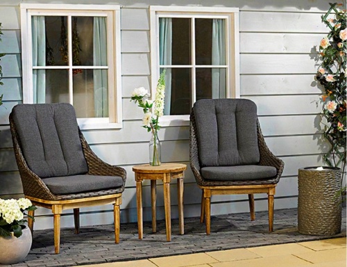 Комплект дачной мебели "Канны" (2 кресла, столик), искусственный ротанг, Kaemingk фото 3