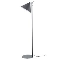 Лампа напольная benjamin, 142хD30 см, серая матовая, серый шнур