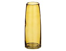 Стеклянная ваза КСАНДРА малая, янтарная, 23 см, Edelman, Mica