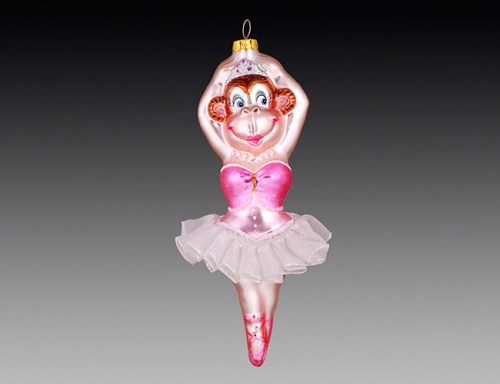 Ёлочная игрушка "Обезьяна балерина", 8х7х16.5 см, Holiday Classics фото 2
