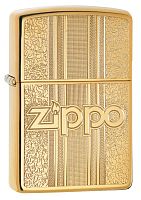 Зажигалка Zippo Classic с покрытием High Polish Brass, латунь/сталь, золотистая, 36x12x56 мм, 29677