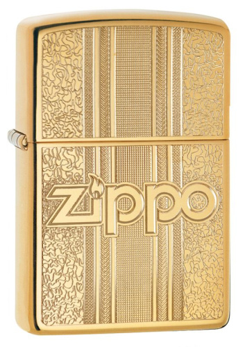 Зажигалка Zippo Classic с покрытием High Polish Brass, латунь/сталь, золотистая, 36x12x56 мм, 29677