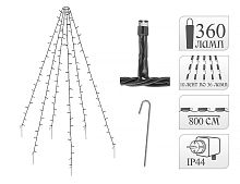 Гирлянда "Звёздная ёлочка", тёплые белые LED-огни, для улицы, Koopman International