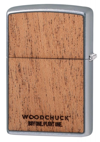 Зажигалка Zippo Woodchuck USA Explore, латунь/сталь/дерево, серебристая, матовая фото 7