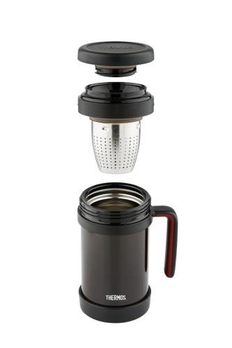 Термос Thermos TCMF-501 (0,5 литра) с ситом, коричневый фото 2