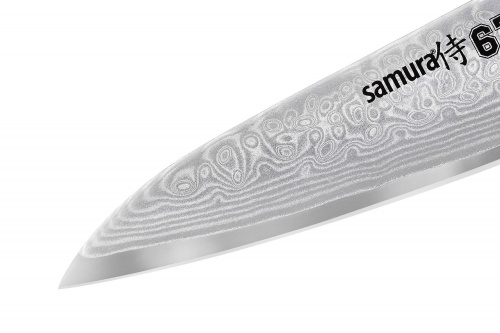Нож Samura овощной 67, 9,8 см, дамаск 67 слоев, микарта фото 3