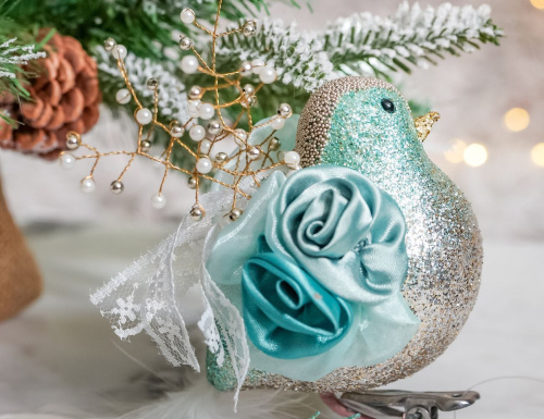 Ёлочная игрушка ПТИЧКА ДОРТИ, полиэстер, 20 см, Winter Deco фото 3