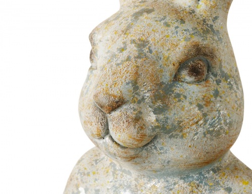 Декоративная фигура бюст "Заяц тревис", полистоун, патина, 40 см, Boltze фото 2