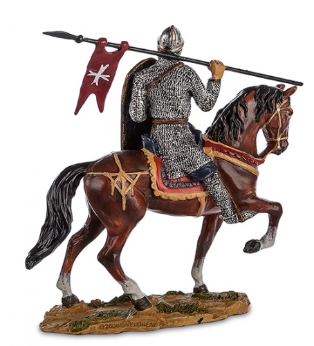 WS-818 Статуэтка "Конный рыцарь крестоносец" фото 2