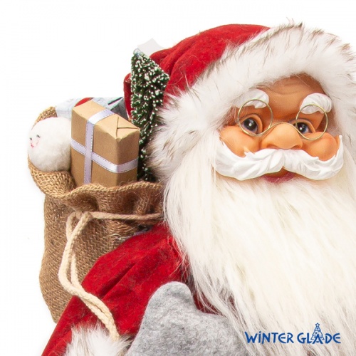 Фигурка Дед Мороз 80 см (красный/серый) фото 6