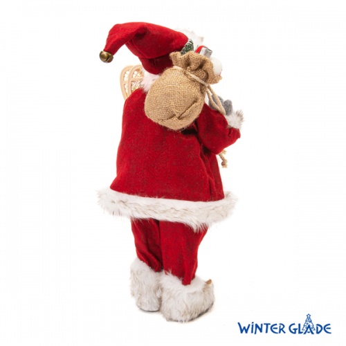 Фигурка Дед Мороз 46 см (красный/серый) фото 4