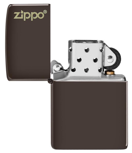 Зажигалка Zippo Classic с покрытием Brown Matte, латунь/сталь, коричневая, матовая фото 3