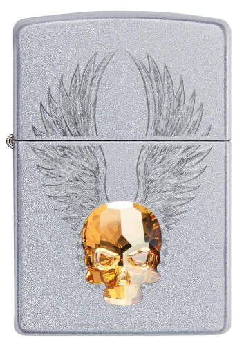 Зажигалка Zippo Classic с покрытием Satin Chrome, латунь/сталь, серебристая, матовая, 36x12x56 мм фото 5