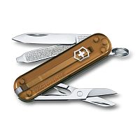 Нож-брелок Victorinox Classic SD Colors, 58 мм, 7 функций, "Chocolate Fudge"