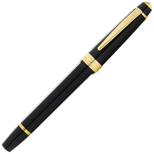 Cross Bailey - Light Polished Black Resin and Gold Tone, перьевая ручка, F фото 2