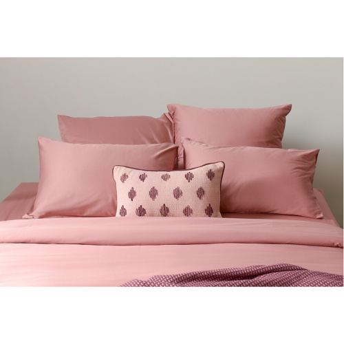 Комплект постельного белья из сатина темно-розового цвета из коллекции essential фото 4