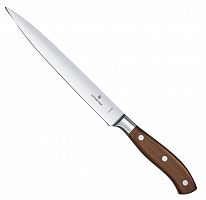 Нож Victorinox филейный, лезвие 20 см прямое, дерево (подарочная упаковка)