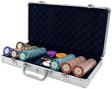 Покерный набор "Premium Poker" Casino Royal, 300 фишек 14 г с номиналом в чемодане