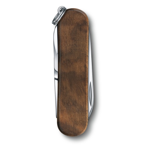 Нож-брелок Victorinox Classic SD, 58 мм, 5 функций, рукоять из орехового дерева фото 6