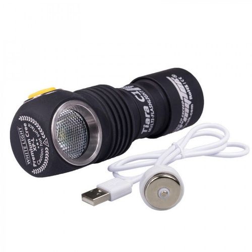 Мультифонарь светодиодный Armytek Tiara C1 Pro Magnet USB+18350, 980 лм, теплый свет, аккумулятор фото 2