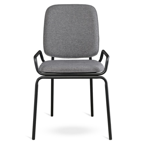 Набор из 2 стульев ror, double frame, рогожка, черный /серый фото 2