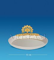 AR-1158 Блюдце-овал с павлином (Юнион)