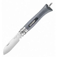 Нож Opinel №09 DIY, нержавеющая сталь, сменные биты, серый, блистер, 002139