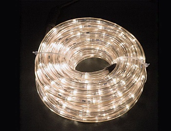 "Дюралайт" LED (светодиодный) 3-х проводной, 11 мм, теплый белый, катушка 100 м, Торг-Хаус