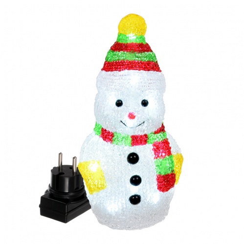 Фигура светодиодная для дома и улицы (холодный свет) Vegas Снеговик 16 LED, 3V 55102 фото 2