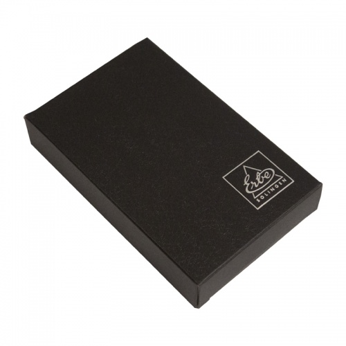 Маникюрный набор Erbe, 4 предмета, кожаный футляр, цвет черный фото 2