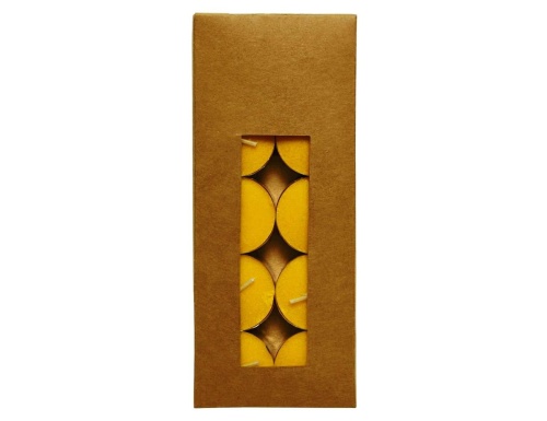 Ароматические чайные свечи ЦИТРОНЕЛЛА малые,  жёлтые, 3.8х1.9 см (упаковка 10 шт.), Kaemingk