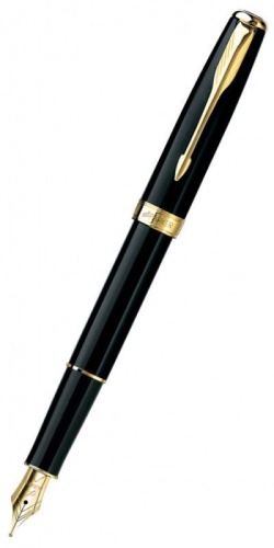 Parker Sonnet - Essential Black Lacquer GT, перьевая ручка, F