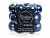 Стеклянные шары "Делюкс" матовые и глянцевые, цвет: синий, 25 мм, упаковка 24 шт., Kaemingk