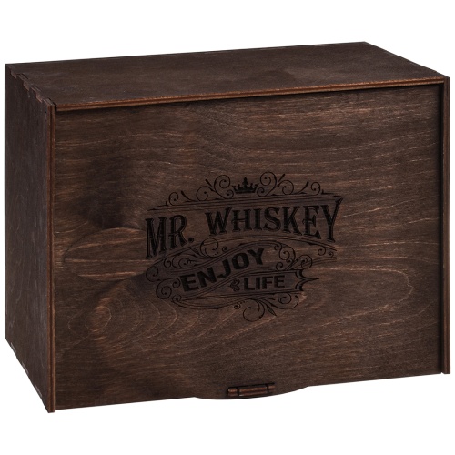 Набор из 2х бокалов для виски Квадро с накладкой "Близнецы", упаковка Mr Whiskey, фото 3