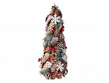 Дизайнерская настольная елка "Кокетка с клюквинками", 51 см, Hogewoning