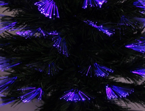 Светящаяся оптиковолоконная ёлка "Сияющий восторг" с синим светодиодным свечением, 90 см, Edelman фото 6