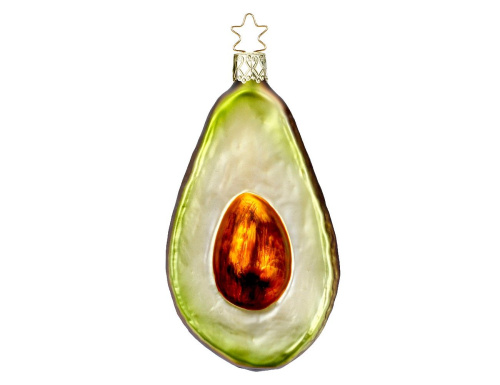 Ёлочная игрушка АВОКАДО, стекло, 12 см, Inge Glas фото 4