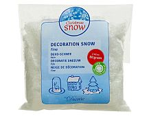 Искусственный снег из переработанного пластика DECORATION SNOW, мелкие хлопья, белый, 80 г, Kaemingk (Decoris)