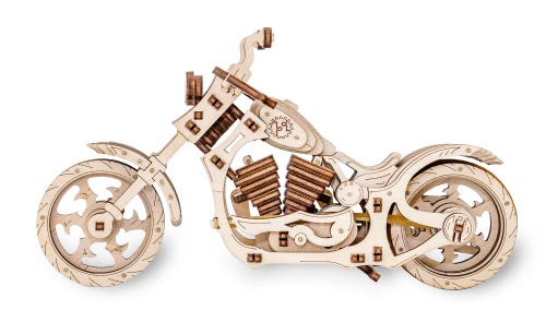 Конструктор деревянный 3D EWA Мотоцикл Cruiser фото 2