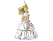 Ёлочная игрушка ФРЕЙЛИНА С ЗОНТИКОМ, стекло, 15 см, Kaemingk