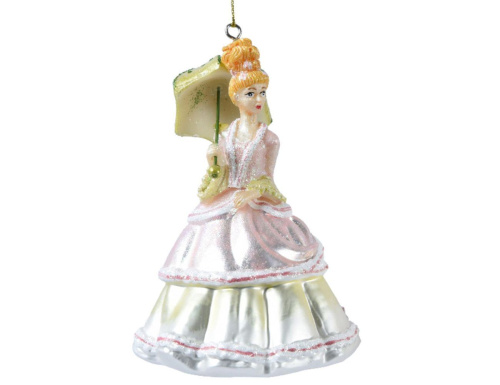 Ёлочная игрушка ФРЕЙЛИНА С ЗОНТИКОМ, стекло, 15 см, Kaemingk