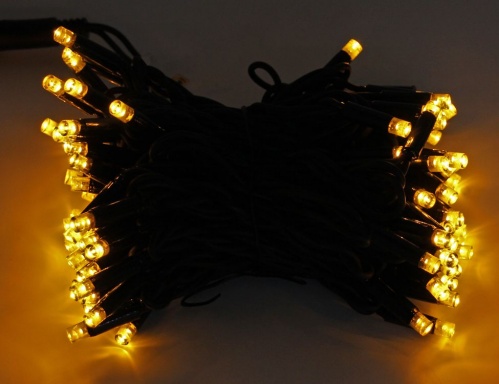 Электрогирлянда светодиодная "Нить каучуковая -" 24V, 72 LED ламп, 10 м, коннектор, черный провод-каучук, уличная, LEGOLED фото 2