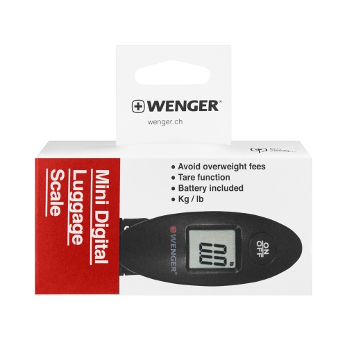 Мини-весы для багажа Wenger электронные, черные, до 40 кг, 1x27x46 см фото 3