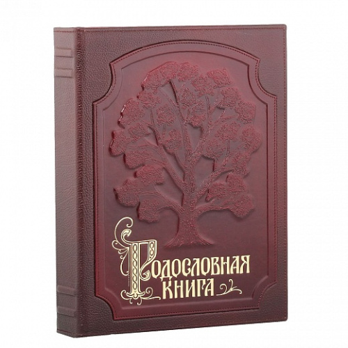 Подарочная книга - "Исторические Сказания" - Родословная книга "Изысканная бордо", материалы: бумага, натуральная кожа, картон, цвет: красный фото 10