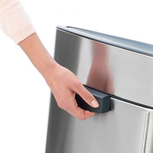 Двухсекционный мусорный бак Touch Bin New 10/23 л матовый с защитой от отпечатков пальцев фото 9