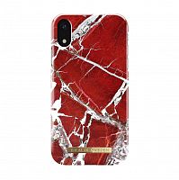 Чехол для iPhone XR iDeal, "Scarlet Red Marble"