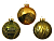 Набор стеклянных ёлочных шаров АЛЭЙНА, золотая и зеленая гамма, 8 см (упаковка 12 шт.), Kaemingk (Decoris)